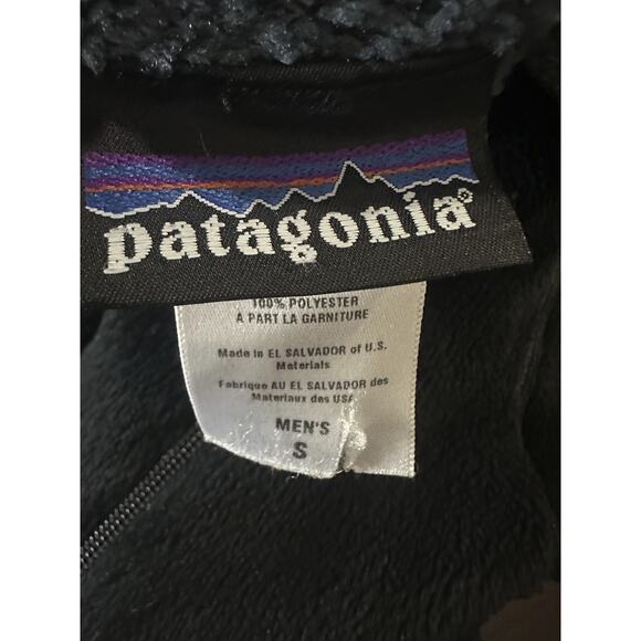 Patagonia R4 Fleece Jacket Black Soft Polartec Regulator Full Zip Men’s Small - Picture 3 of 9